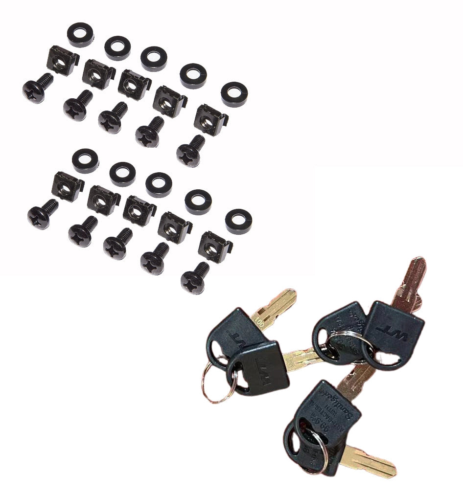 Armadio Rack 19'' a muro 20 unità sezione unica prof. 600mm Nero
