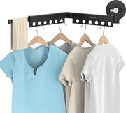 Montaggio a secco per abbigliamento con morsetto e stanghetovaglietta - pieghevole e spazievitore - adatto per superfici liscie - resistente al carico - 2-polare