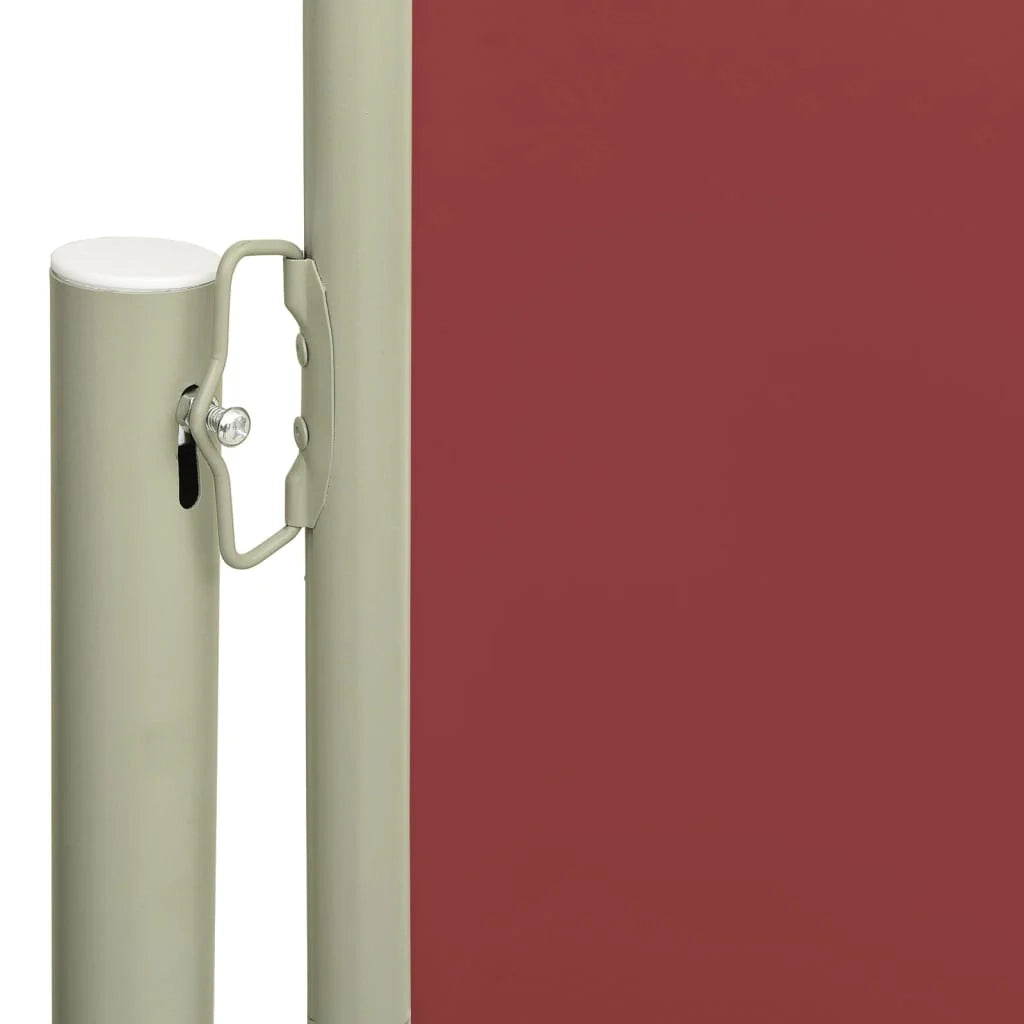 Tenda da sole laterale retrattile/schermo privacy per patio giardino terrazza balcone 180 x 600 cm rosso 02_0007347