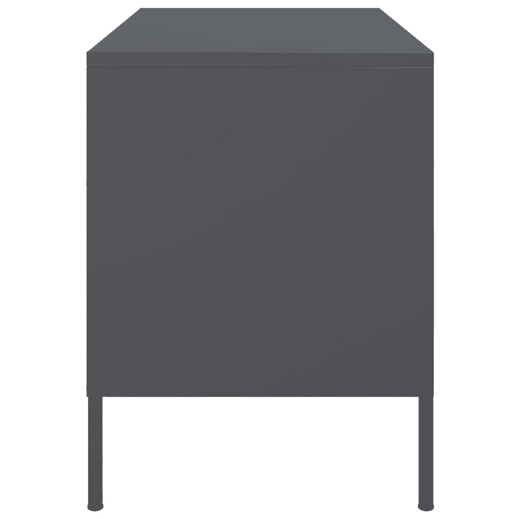 Mobili TV 2pz Antracite 68x39x50,5 cm in Acciaio 842939