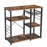 ISOLA CUCINA Mobile contenitore in stile rustico con ganci e cassetto - KKS90X