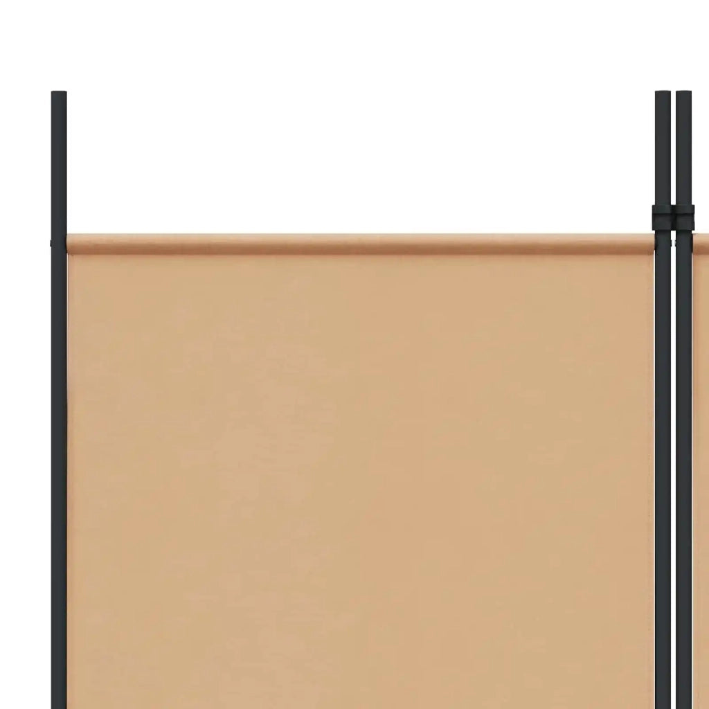 Divisore per Stanza a 6 Pannelli Beige 300 x 220 cm Tessuto