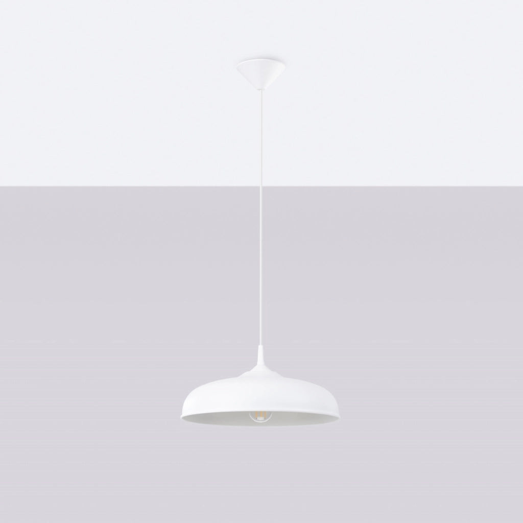 Lampada sospensione bianca ROSELA E27 15W Pure Lume