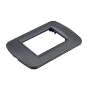 Placca Plastica Ovale MBL 3M Acciaio Scuro Compatibile Bticino Living BLN88307