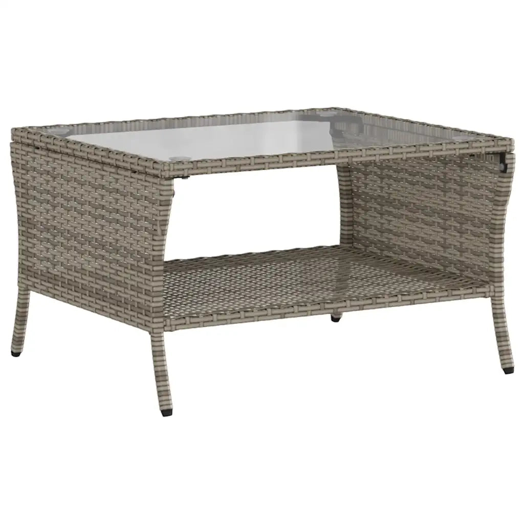 Set Divano da Giardino 6 pz con Cuscini Grigio in Polyrattan 3324584