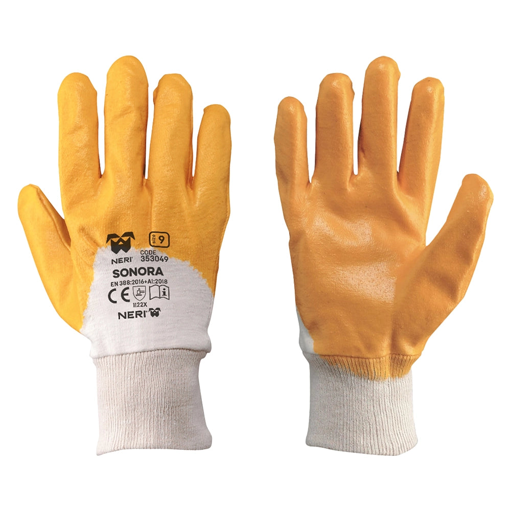 GUANTI NBR LEGGERO Tg. 9 (L)- 12 coppia  - NERI
