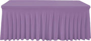 Tavolo 2 pezzi di spandex con tessuto a tessitura elastica resistente alla rughe, adatto per tende da tavolo in spandex, tende da tavolo elastiche, tende da tavolo per matrimonio e Expo, fluorescente verde + blu, dimensioni 122x60x76cm