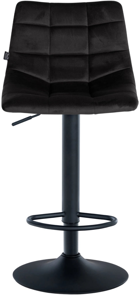 Sgabello Jerry Velvet nero,nero