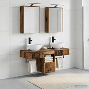 Set di Armadi da Bagno 5 pcs Legno antico 43 x 16 x 62,5 cm 3406285