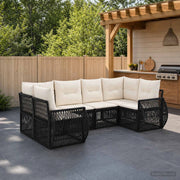 Set Divano da Giardino 6 pz 6-Numero di posti 3435514