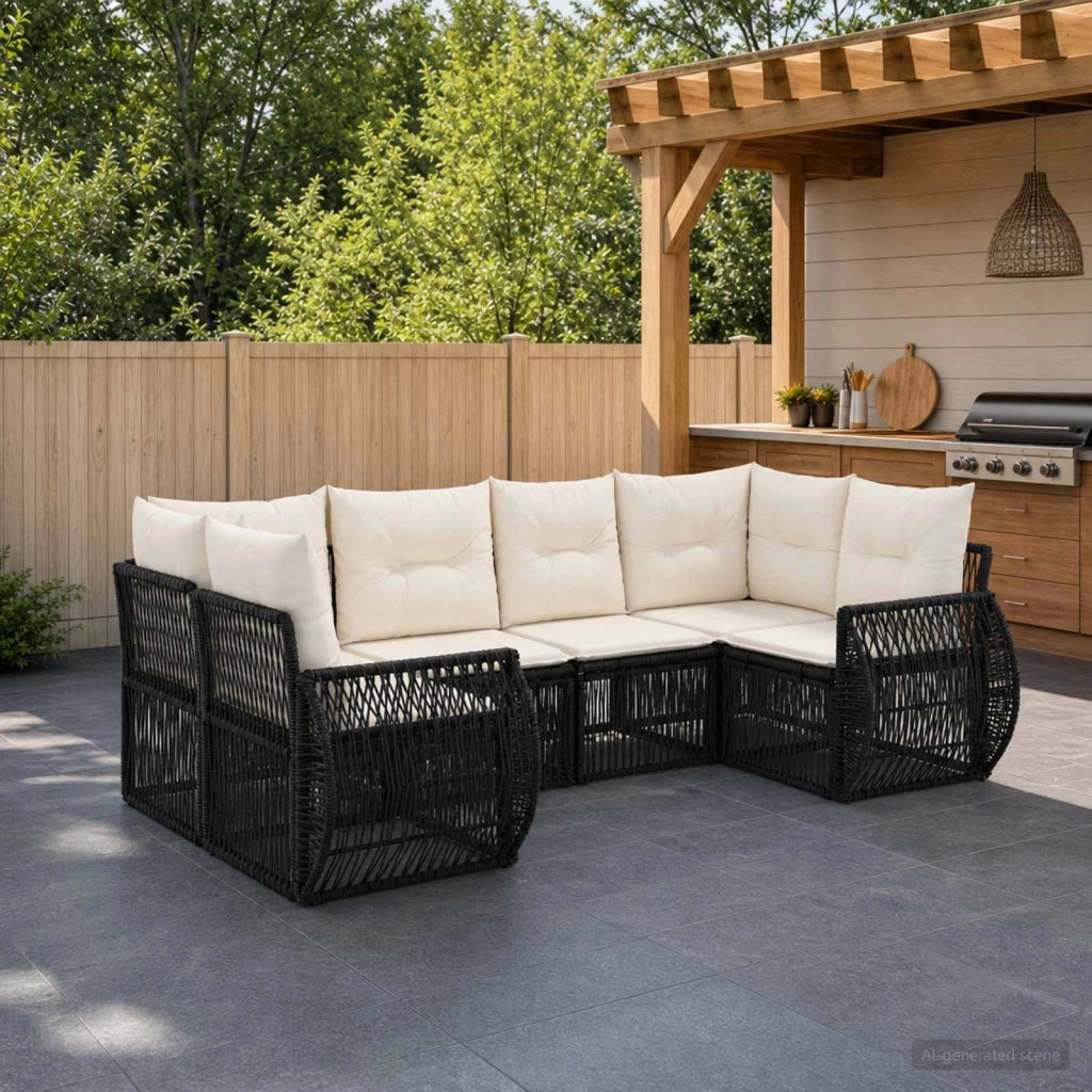 Set Divano da Giardino 6 pz 6-Numero di posti 3435514