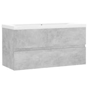 Mobile lavabo con lavabo integrato 90 x 38,5 x 45 cm truciolare grigio cemento 02_0006487