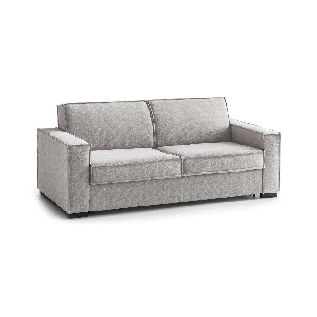 Divano fisso Diopside, Divano a 3 posti, Made in Italy, SofÒ  Soggiorno in tessuto, con Braccioli standard, cm 220x95h90, Grigio
