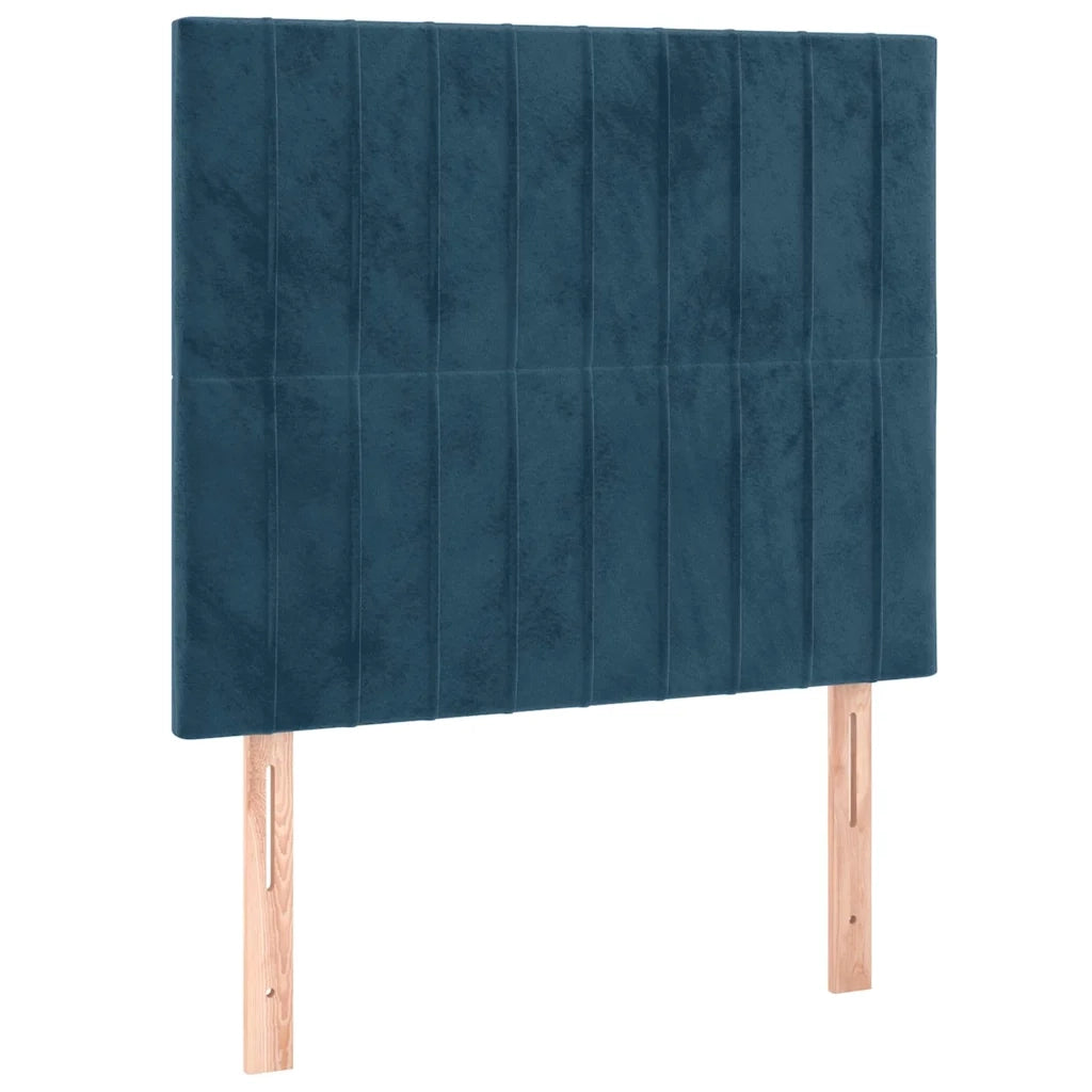 Giroletto senza Materasso-Struttura Letto Blu Scuro 120x200 cm in Velluto 148108