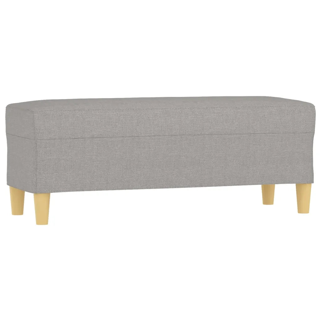 Panca Grigio chiaro 100x35x41 cm in Tessuto CFW5592731