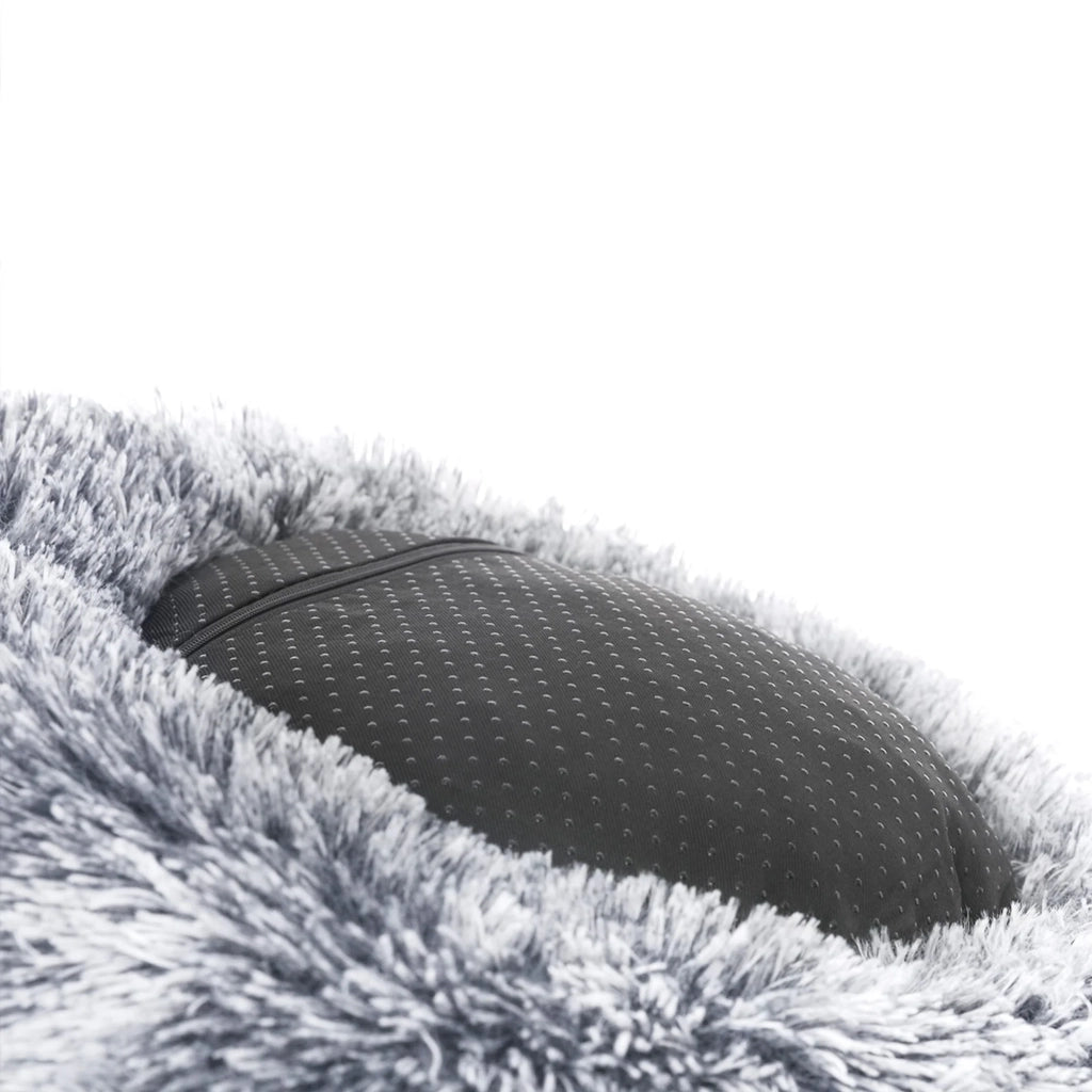 Cesta per cani/lettino per gatti tessuto di peluche 50 cm grigio 12_0001125