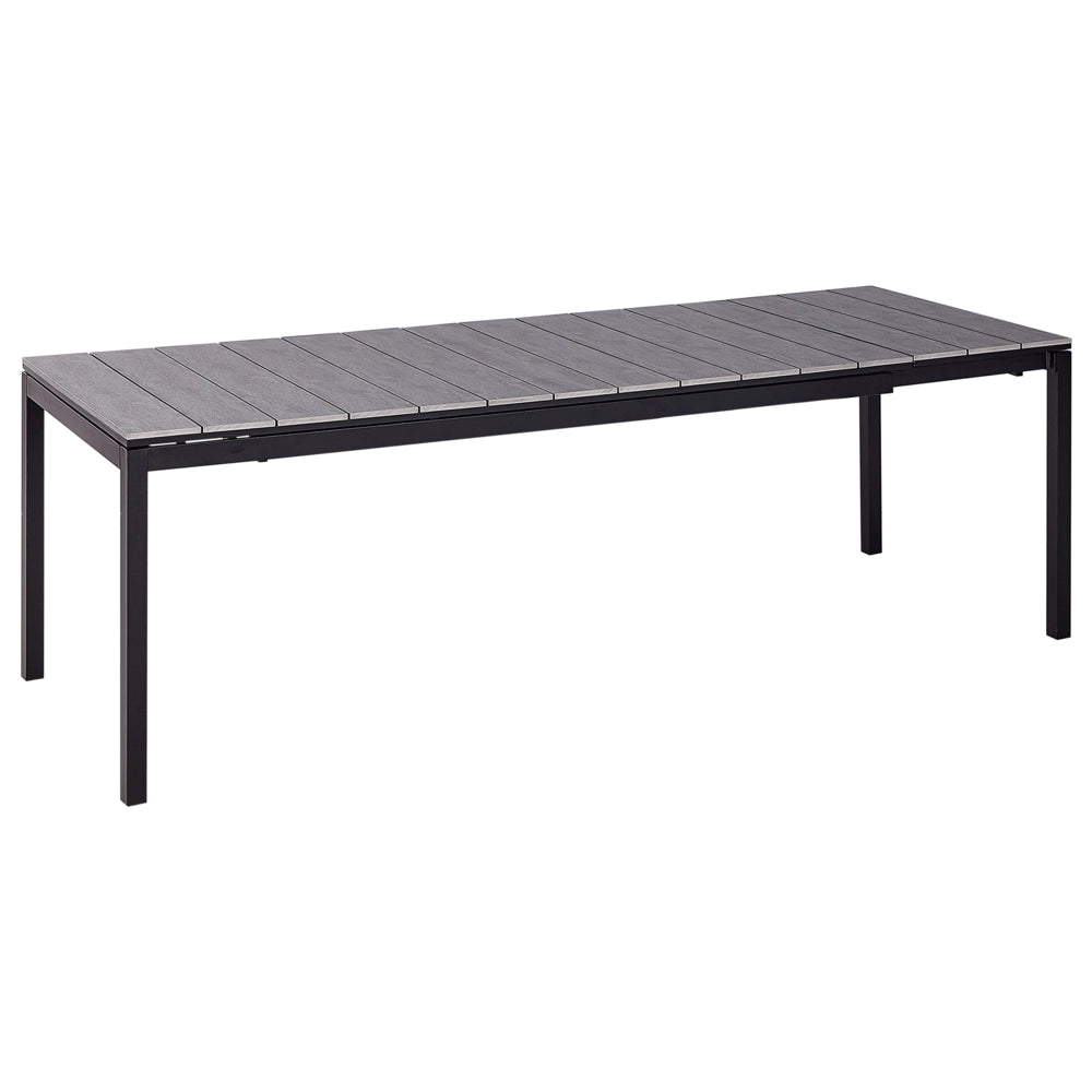 Tavolo da giardino allungabile alluminio grigio 198/248 x 90 cm Mobili da giardino per esterni in stile moderno