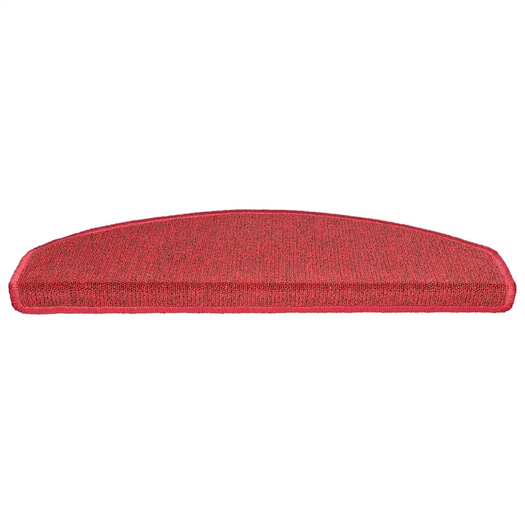 Tappetini per scale 30 pz 65x24x4 cm Rossi Semicircolari Grandi