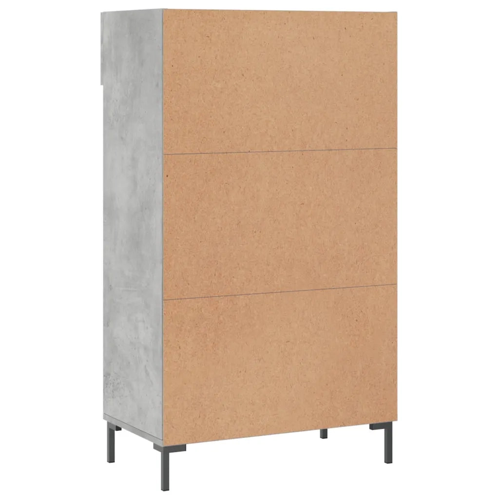 Scarpiera-Scaffale per scarpe Grigio Cemento 60x35x105 cm in Legno Multistrato 259604
