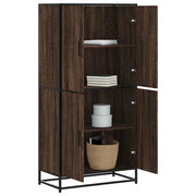 Credenza Rovere Marrone 68x35x139 cm in Truciolato 3300834