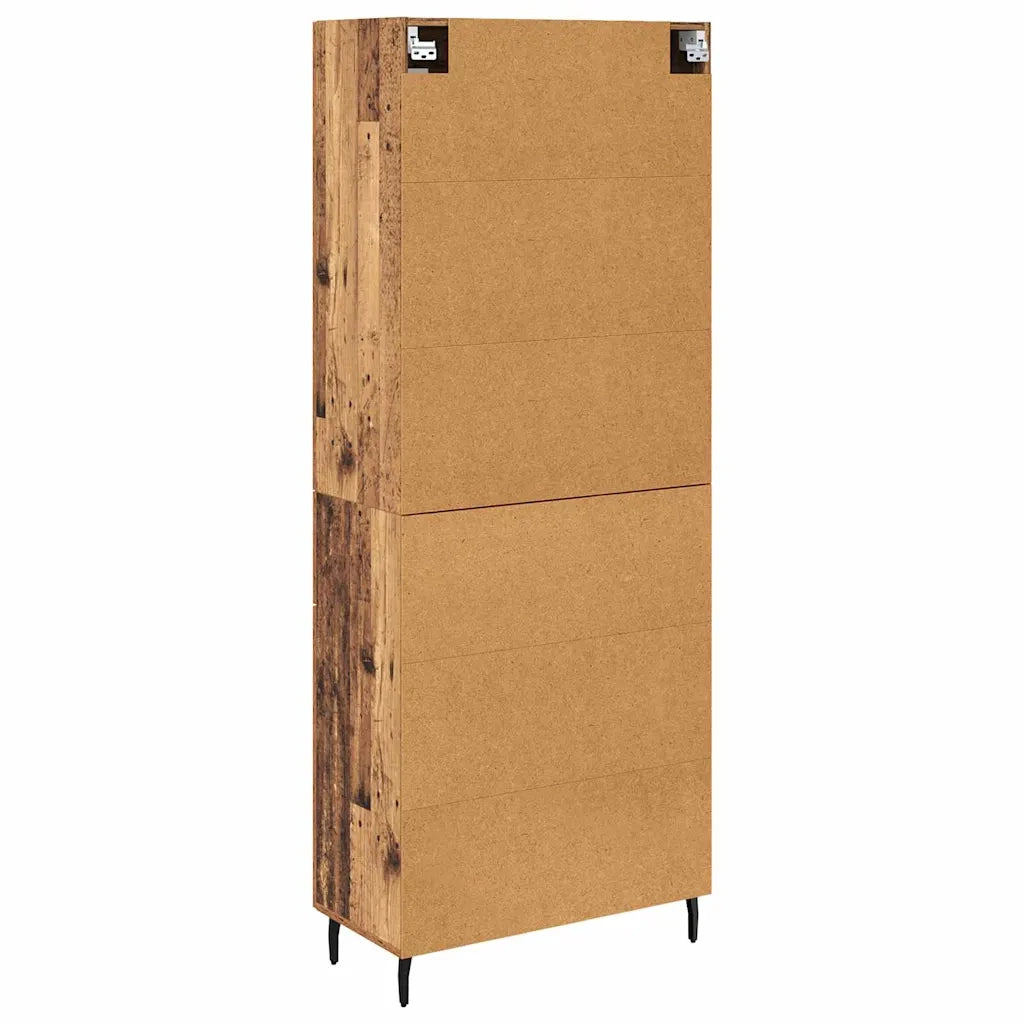 Credenza con cassetto 2 pz | Madia | Buffet da pranzo | Armadio da pranzo Legno vecchio Legno multistrato