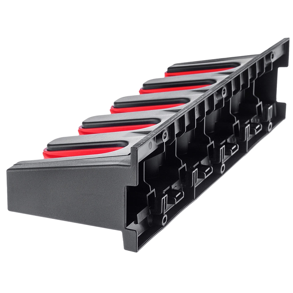 Portautensili da parete KADAX per scope e rastrelli, ideale per garage e officine, 31 cm.
