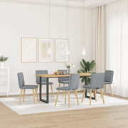 Sedie da Pranzo 6 pz Grigio Chiaro in Tessuto 3315625