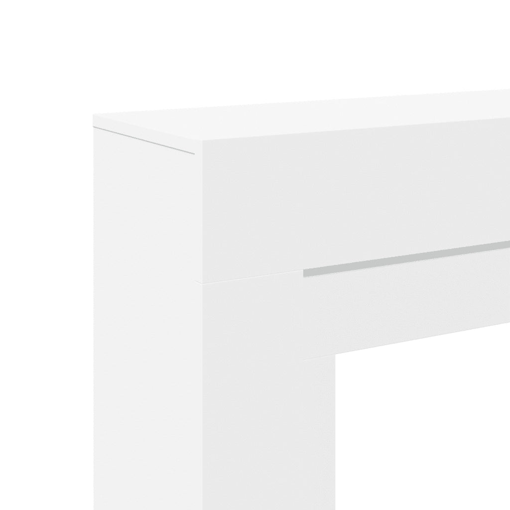 Cornice per Camino Bianca 100x30x87,5 cm in Truciolato CFW6361976