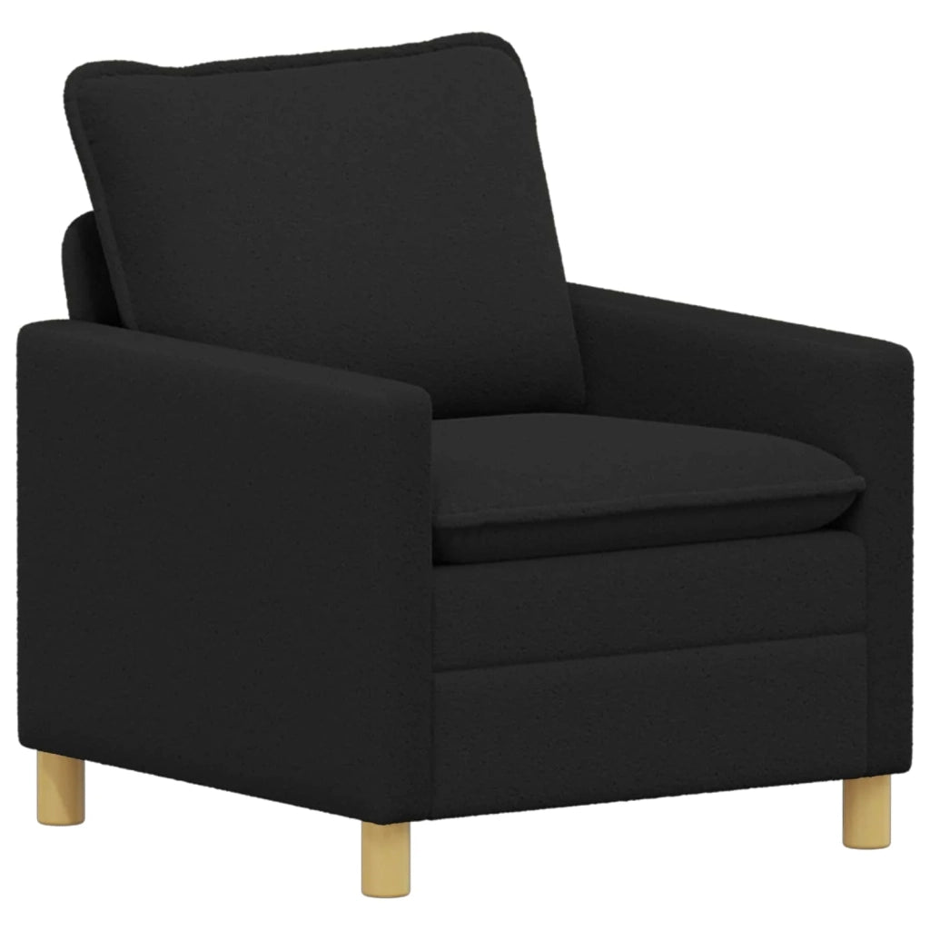 Set di divani 2 pz Nero Tessuto 3417081