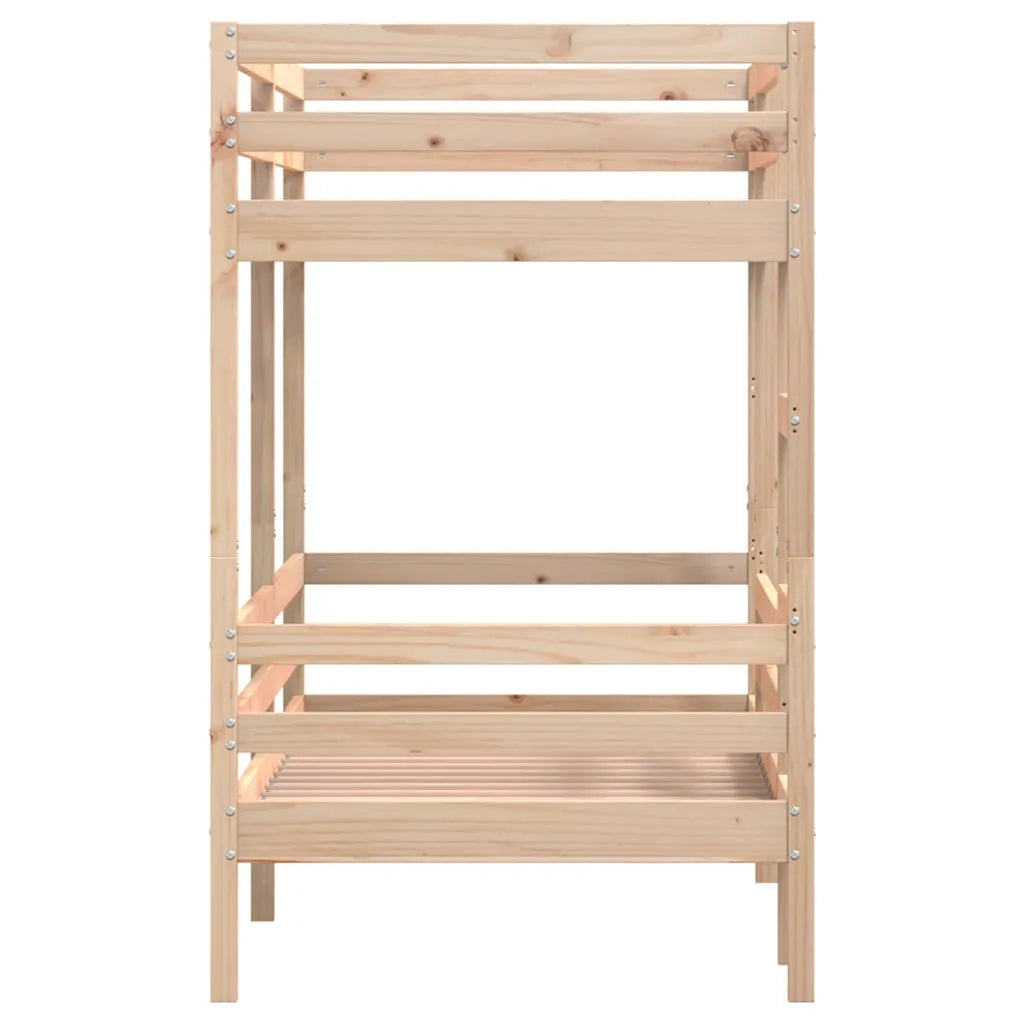 Letto a Castello senza Materasso 90x190 cm Legno di Pino