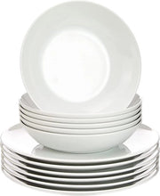 Set di portata - insieme di piatti per zuppe, grandi scodelle per insalate, piatto per zuppe profondo, resistente al microonde, lavabile in dishwasher