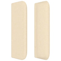 Testiera ad Orecchio Crema 147x16x78/88 cm in Tessuto