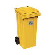 Bidone carellato stefanplast 25696 urban eco system giallo