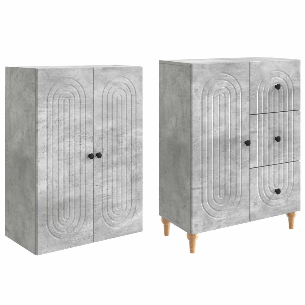 Set di armadi 2 pcs 66 x 34,5 x 90 cm Legno ingegnerizzato