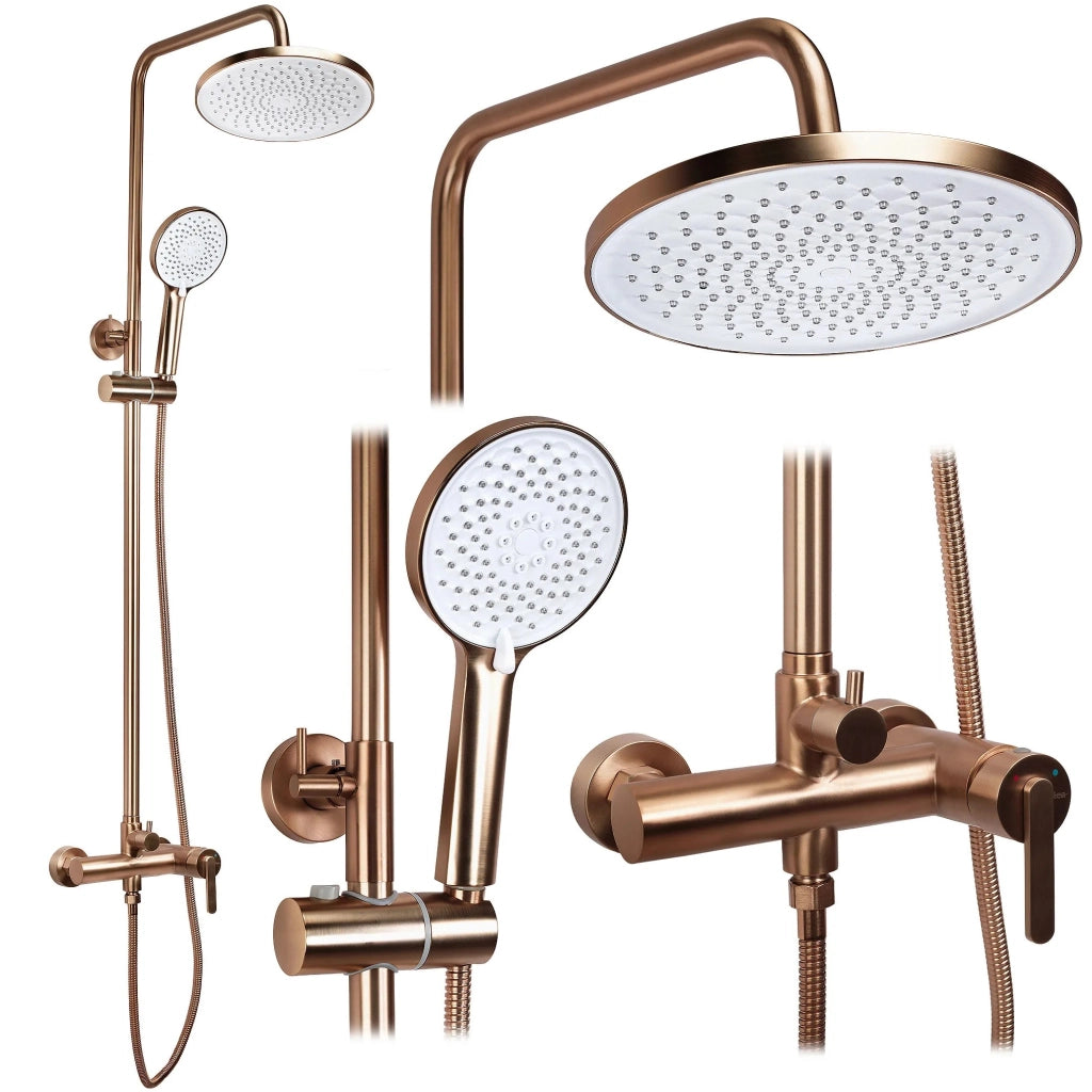Set Doccia Rea Ontario Brush Copper