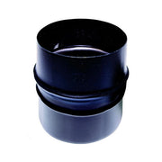 Tronchetto maschio/maschio canna fumaria   80 mm  smaltato 600 gradi stufa pellet tubo nero CE Made in Italy