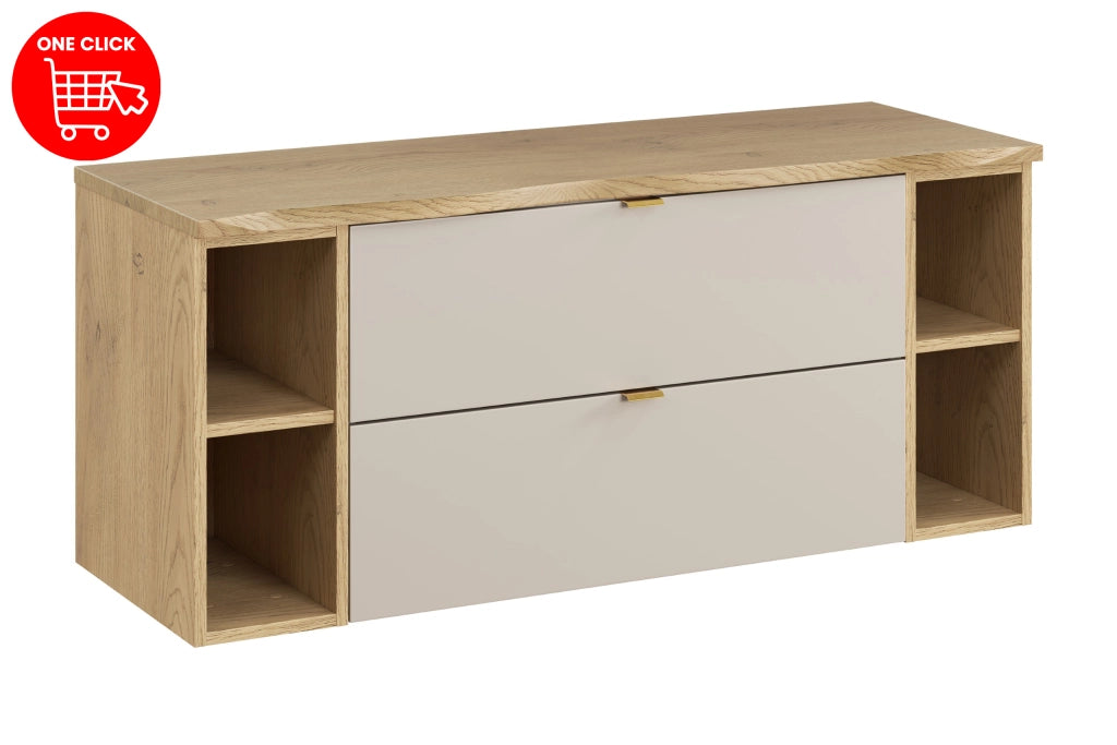 Set mobili bagno 120 cm con piano Dalia Cashmere 120 x 1401 x 46 cm