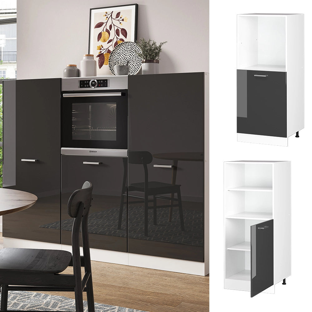 Vicco Mobile per forno da incasso Antracite lucido 60 cm