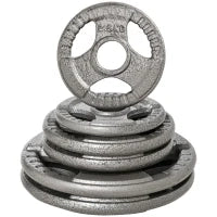 Set di 6 Dischi Pesi per Bilanciere e Manubri 2.5-35KG, Dischi palestra in Acciaio con Foro 50 cm, Ideali per Bilancieri Olimpionici, Argento