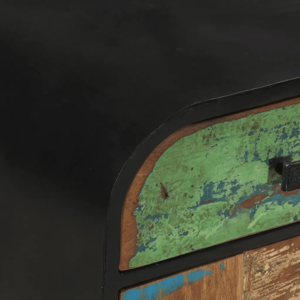 Credenza in Legno Massello di Recupero 140x35x76 cm