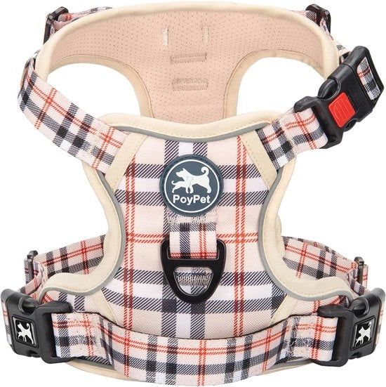 Freno per cani con riflessi e manubrio per controllo - Ideale per passeggiate e allenamenti