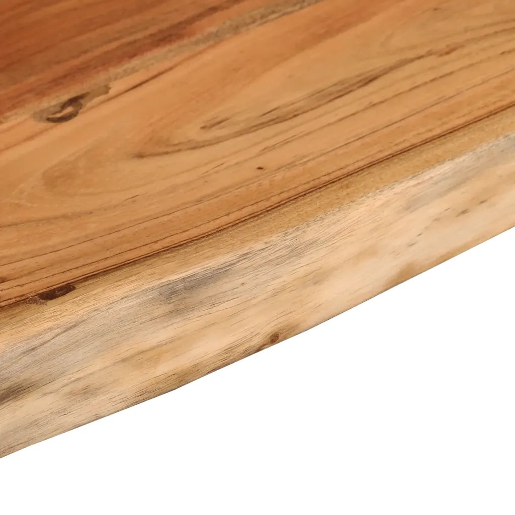 Mensola a Muro 70x30x3,8cm Rettangolare Legno Acacia Bordi Vivi 370285