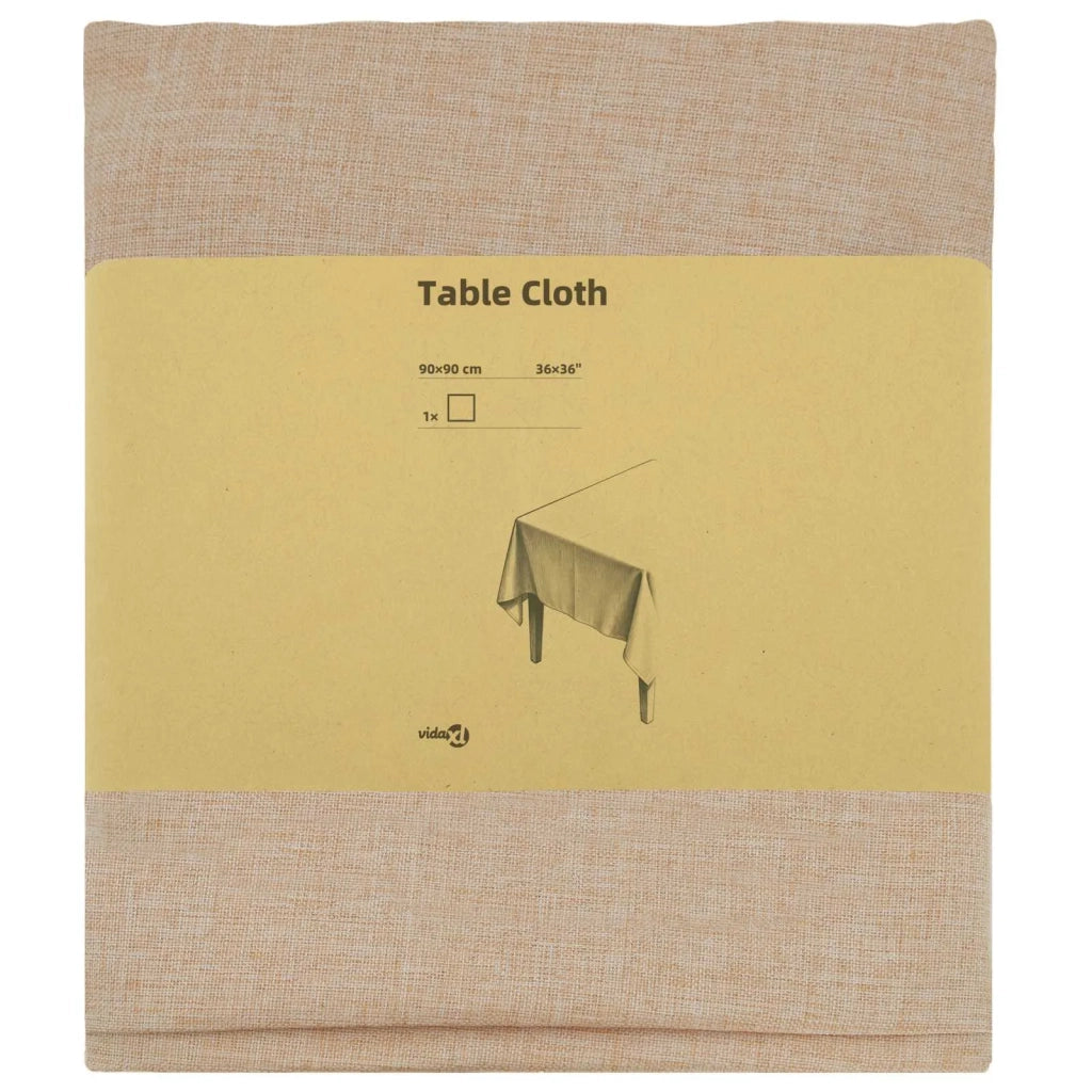 Tovaglia da Tavolo Quadrato Beige 90 x 90 cm 42039935