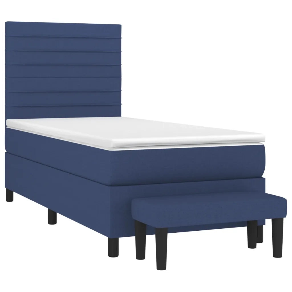 Giroletto a Molle con Materasso Blu 90x200 cm inTessuto 3136651