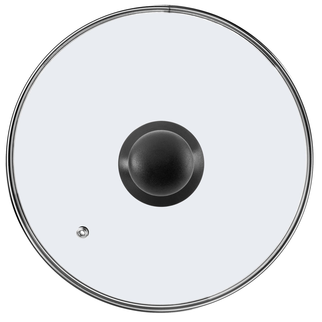 Coperchio in vetro KADAX da 24 cm, universale, resistente al calore.