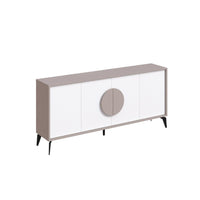 Madia 4 Ante 180x35,6x82 cm in MDF Gora Light Mocha