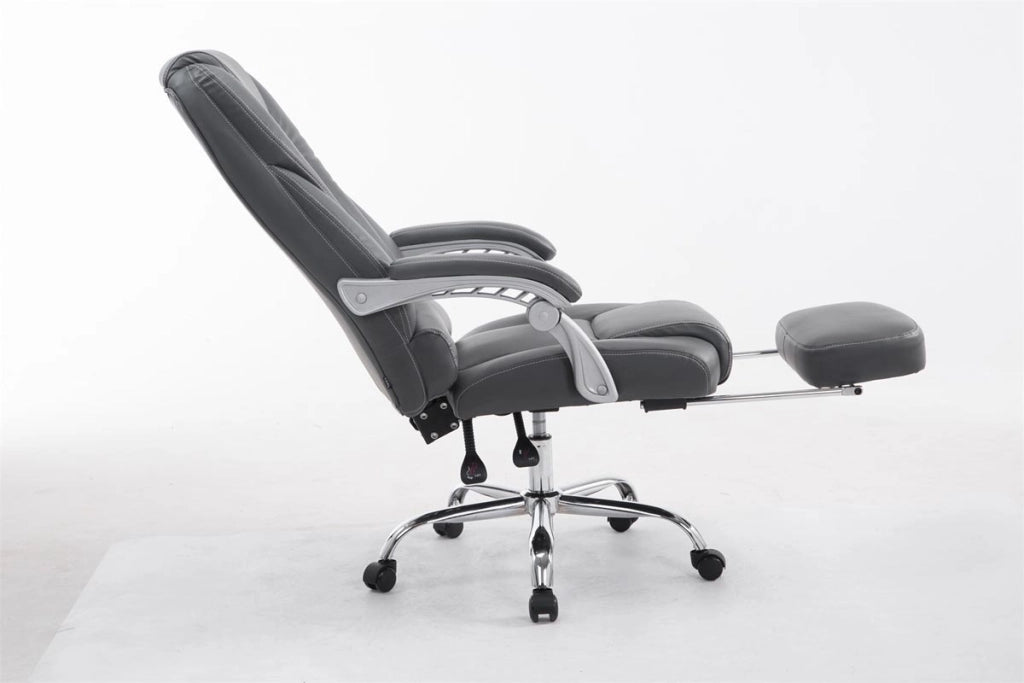 Sedia da ufficio Pacific in similpelle grigio