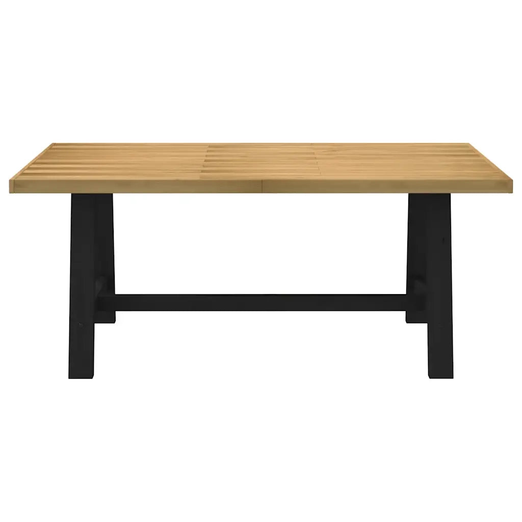 Tavolo Pranzo NOAIN Gambe a Forma A 180x90x75 cm Legno Massello