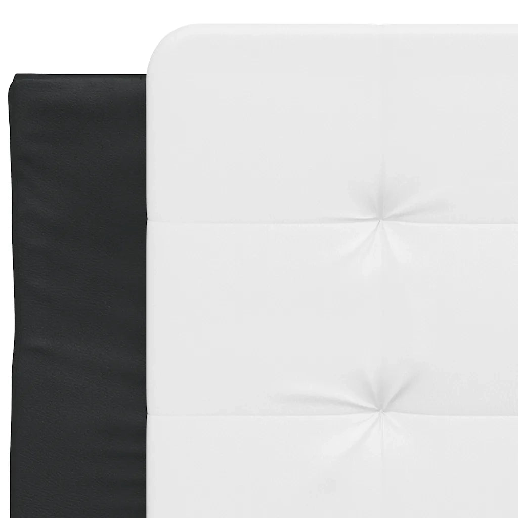 Giroletto senza Materasso Zadar Nero e Bianco 90x190 cm in Similpelle 3208154