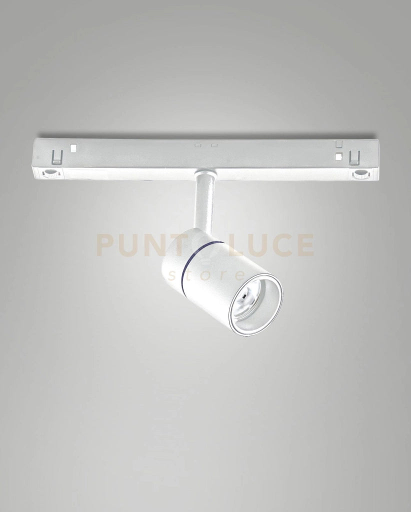 ERMES SPOT 3000K 6W 530lm 48V PER SISTEMA BINARIO 16°dimmerabile dali BIANCO